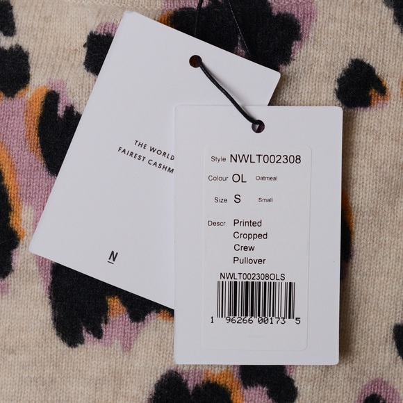 NEW Naadam Cashmere Pullover in Leopard Print - Picture 6 of 11